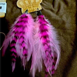 Art by Amy feather earrings